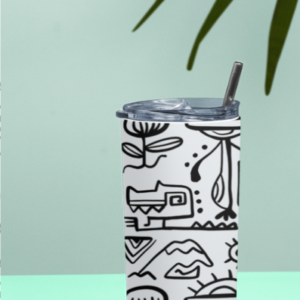 Unique pattern Tumbler Bottle - 20 Oz